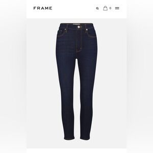 Frame Denim Dark Blue Skinny Jeans